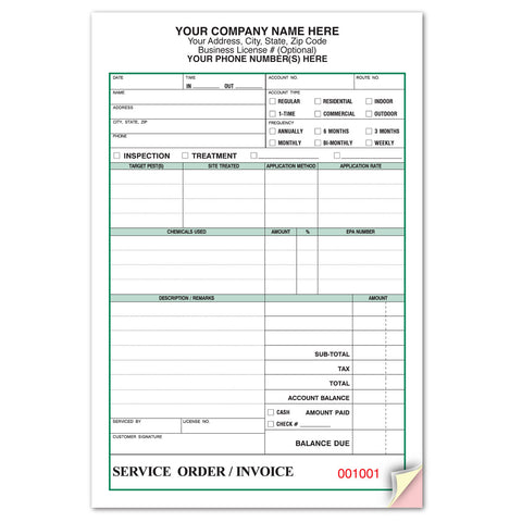Pest Control Business Forms